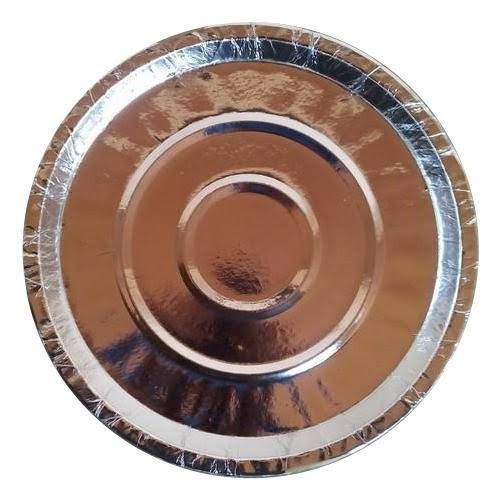 Silver Laminated Paper Plate