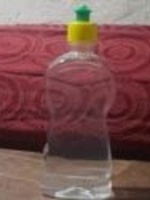 Blue Plastic Toilet Cleaner Empty Bottle