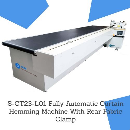 Fully Automatic Electic Curtain Hemming Machine With Rear Fabric Clamp