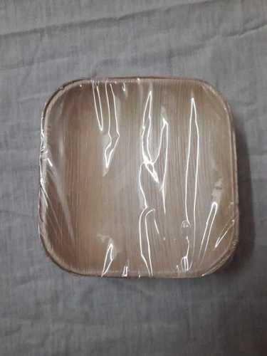 6 X 6" Square Shape Disposable Areca Leaf Plate