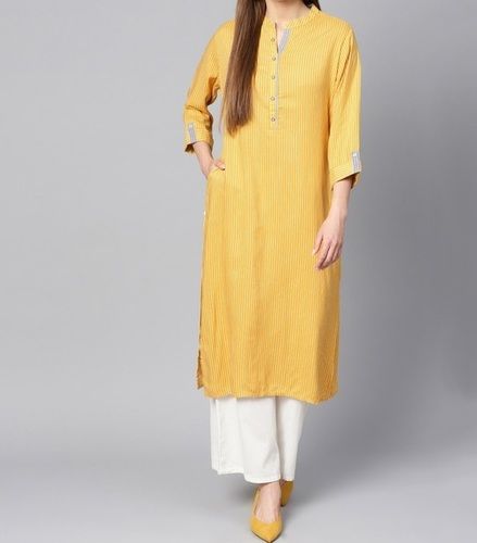 Plain Design Women Kurti