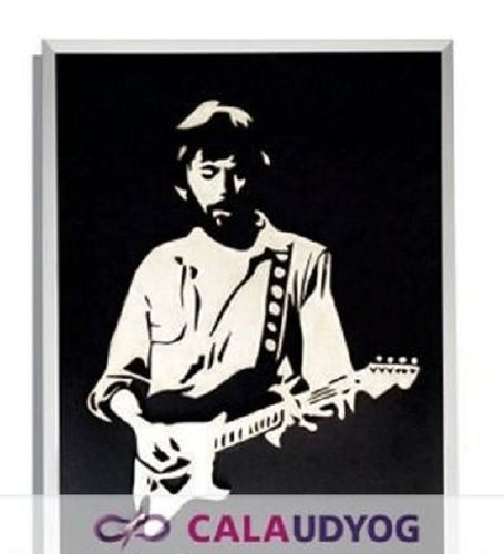 Wall Mural Of Guitarist Eric Clapton Height: 26 Inch (In)