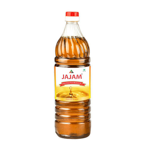 100% Pure Natural Edible JAJAM Kachi Ghani Pure Mustard Oil 1 Liter for Cooking