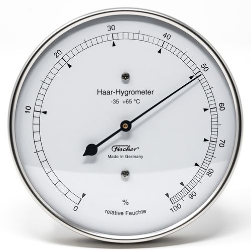 Stainless Steel+Brass Precision High Humidity Hair Hygrometer