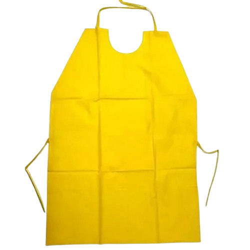 Hospital Yellow Pvc Apron - Fabric Type: Polyester