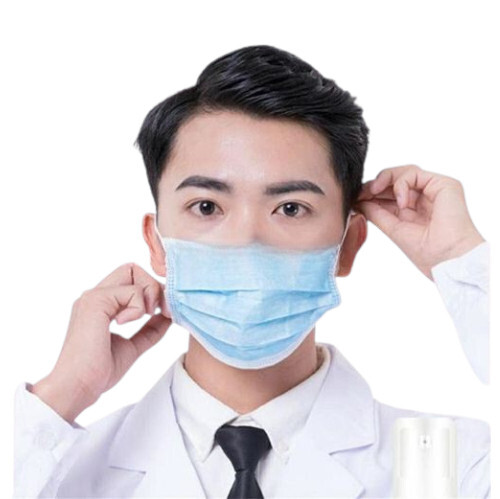 Disposable Medical Mask - Non Woven Fabric, 3-Layer Protection, Blue | Lightweight, Comfortable, Single-Use, Secure Earloop Design for Daily Hygiene