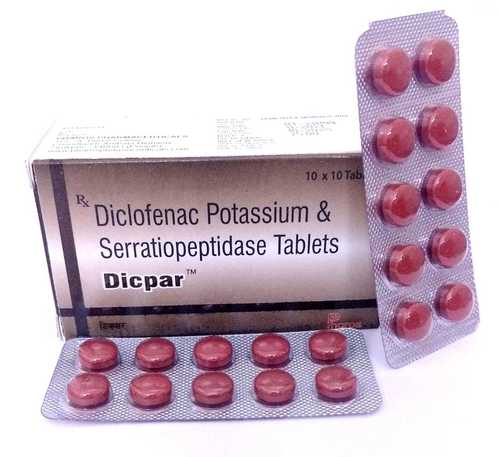 Dicpar Serratiopeptidase And Diclofenac Potassium Tablets