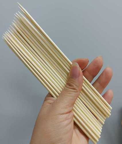 Eco Friendly Natural Bamboo Skewer Size: 2.5Mm X 200Mm