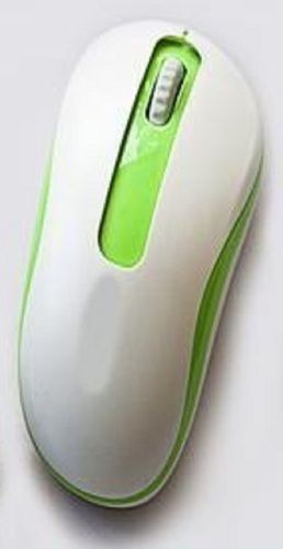 Plain White Colored Wireless Computer Mouse