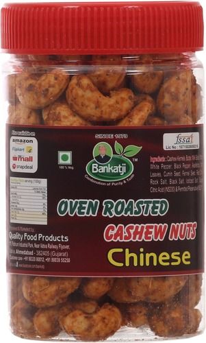 Jar Packed Garlic Flavor Bankatji Oven Roasted Cashew Nuts Chinese 250gm