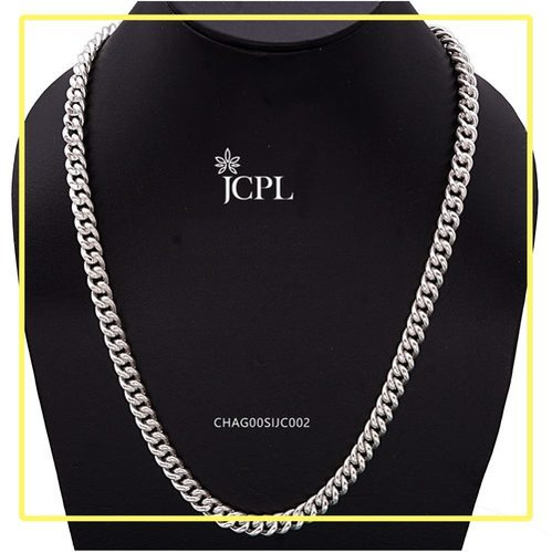 Sterling Silver Chain - 27.5 Inch Length 99.9% Purity 94.60 Grams Weight | Unisex Jewelry Set with Lobster Lock