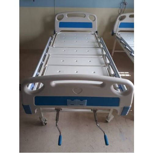 Steel Hospital Fowler Bed - Color: White