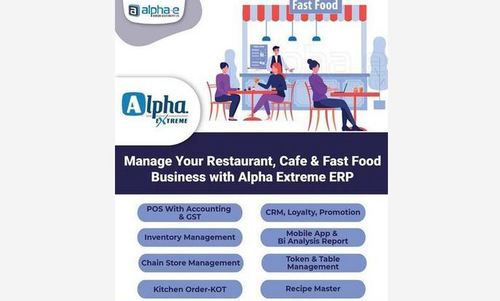 ERP Software for Cafe By Alpha-E Barcode Solution Pvt. Ltd.
