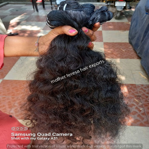 100% Natural Loose Bulk Indian Curly Human Hair Extensions