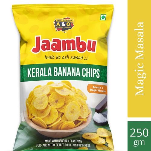 Jaambu Kerala Nendran Banana Chips, 100 & 250 G Packs, Magic Masala Flavour