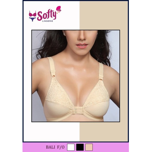 Plain Front Open Bra Soft (Bali) - Bra Design: Padded