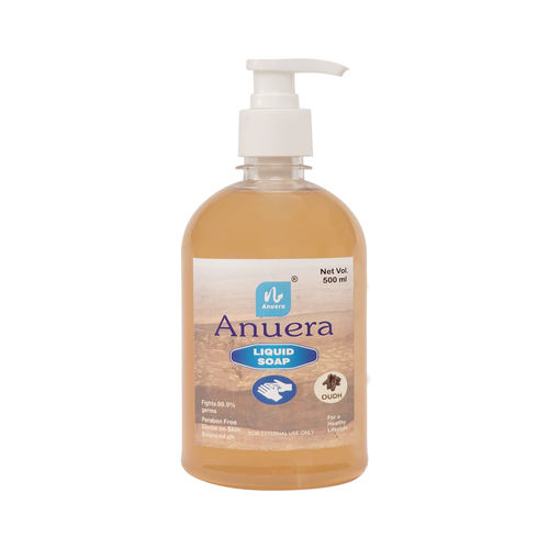 Paraben Free Anuera Liquid Soap Oudh 500 Ml Pump