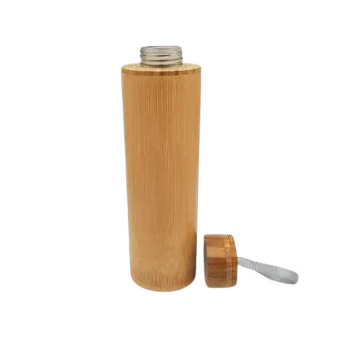 Bamboo Glass Bottle - Capacity: 540 Milliliter (Ml)