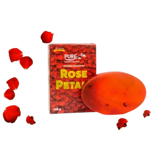 Rose Petals Bath Soap - Color: Red