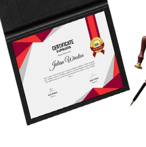 Single Side Premium Certificates Printing Service