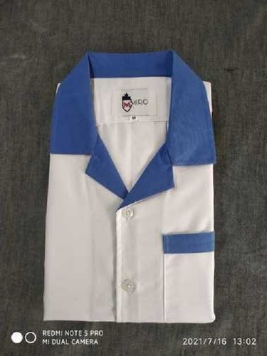 Lab Coat White With Blue Tipping Gender: Unisex