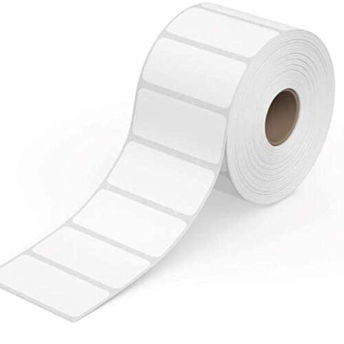 Barcode Labels - 50x25mm | White Paper Stickers Medium and Small Size