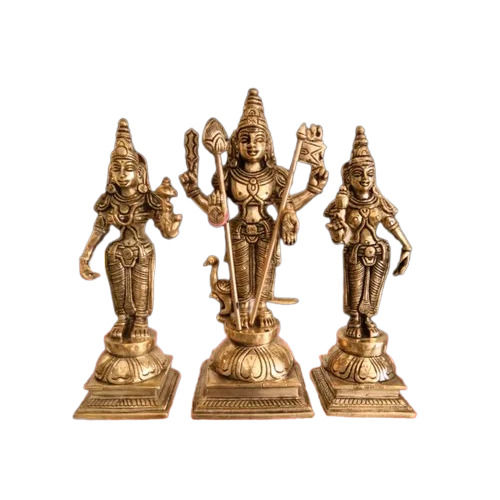 Brass Lord Murugan Statue - Feature: Easy To Clean