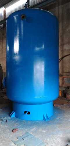 Round Shape Horizontal and Vertical Blue Air Receiver Tank