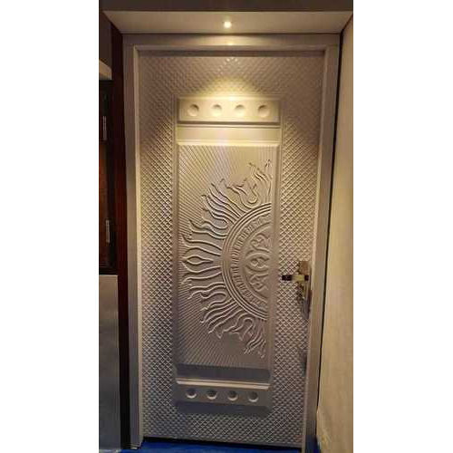 Wood Finish Steel Door - Color: White