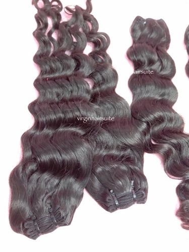 Black Brazilian Virgin Deep Wavy Hair