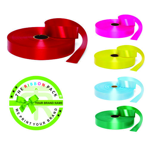Satin Ribbon - 15 Meter Length, 25mm Width , Plain White Color for Gift Wrapping, Decoration, Bakery & Crafts