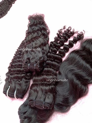 Black 100% Natural Virgin Curly Hair Bundle