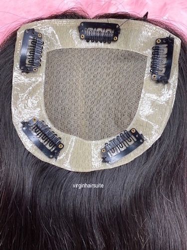 Black Human Hair Topper/ Patch For Women