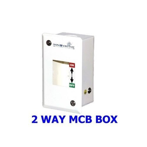 White Fire Resistant 2 Pole Mcb Box