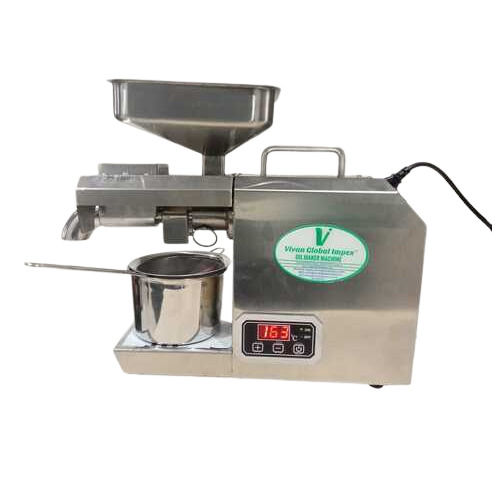 Silver 750 Watt Fully Automatic Domestic Cold Press Oil Machine