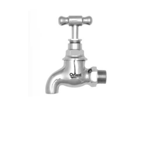 Wall Mounted Brass Bib Cock - Size: 15Mm