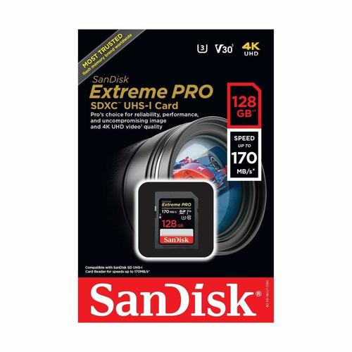 Sandisk Extreme Pro 128Gb Uhs-I Sdxc Memory Card