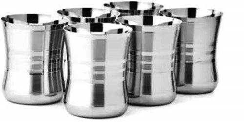 Stainless Steel Glasses Set of 6 Piece