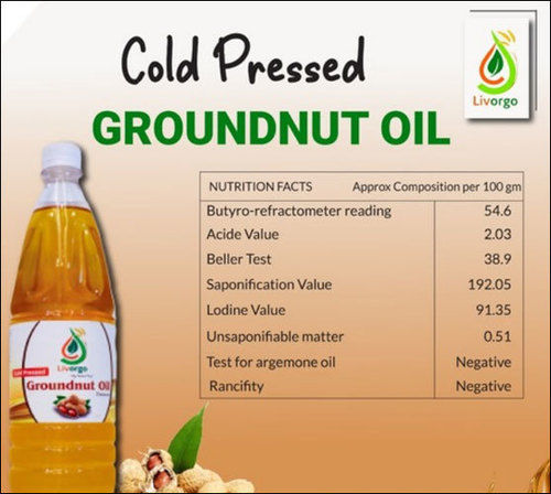 Pure Natural Groundnut Oil, Rich Source of Protein, Reduces signs of Aging