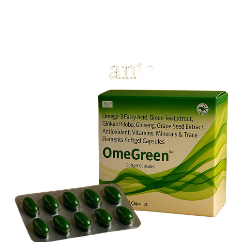 Antioxidants Omegreen Fish Oil Softgel Capsules For Improve Immunity