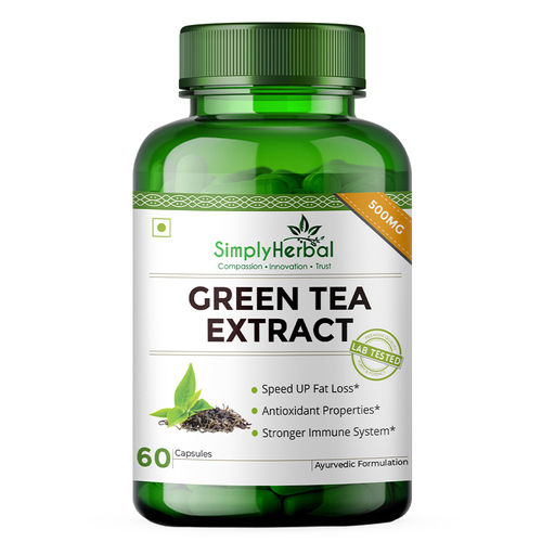 100% Pure And Natural Green Tea Extract Capsules Boosts Immune System And Assists In Weight Loss
