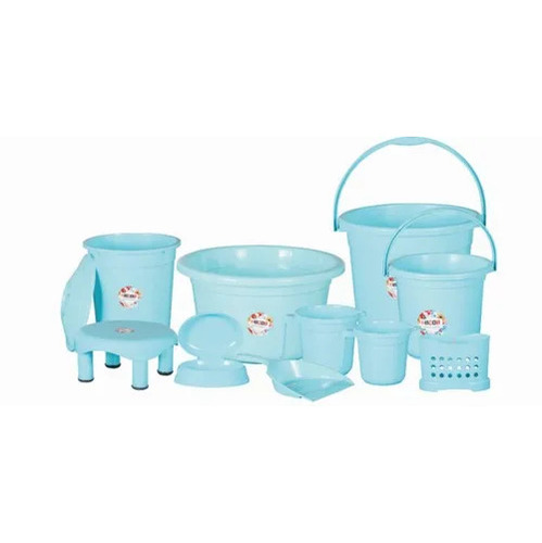 BATHROOM SET PLAIN PLETINUM 10 PCS