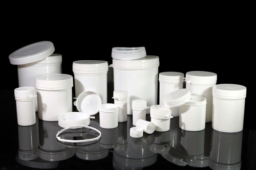 Cosmetic Capsule Jar Pack Of 100 Pieces - Color: White