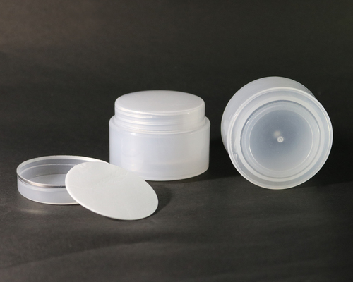 Cosmetic Double War Jar - Lightweight Plastic, Round Shape, Available in Various Colors | Leak and Crack Resistance, Timely Delivery