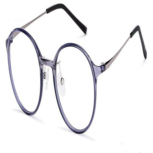 Lightweight Flexible Purple Frame Optical Spectacles For Men And Women