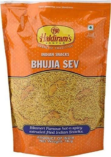 Crispy And Crunchy Haldirams Indian Snacks Bhujia Sev Net Weight 1Kg Carbohydrate: 11 Grams (G)