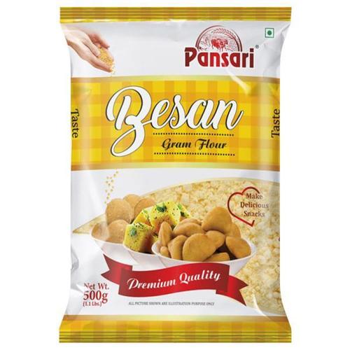 100% Pure And Nutrient Rich Pansari Gram Flour/Besan Pack Size (500g)