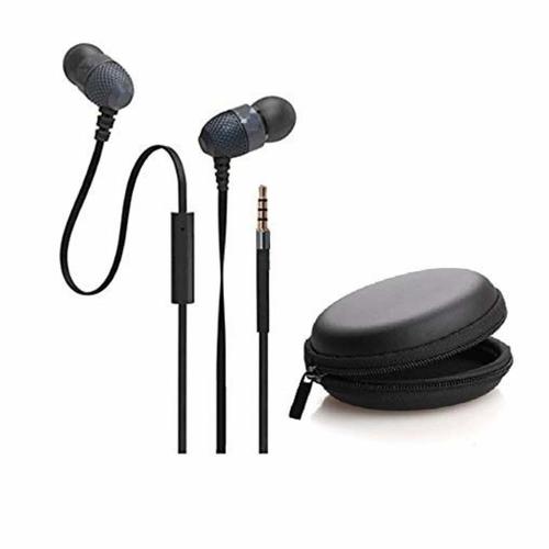 Black Color Ionix Wired In Ear Earphones With Mic For Mobile Phone Warranty: 1 Month