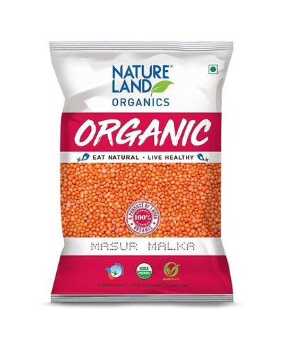 Natureland Organics Malka Masoor Dal Red Masoor Dal 1Kg Admixture (%): 100%