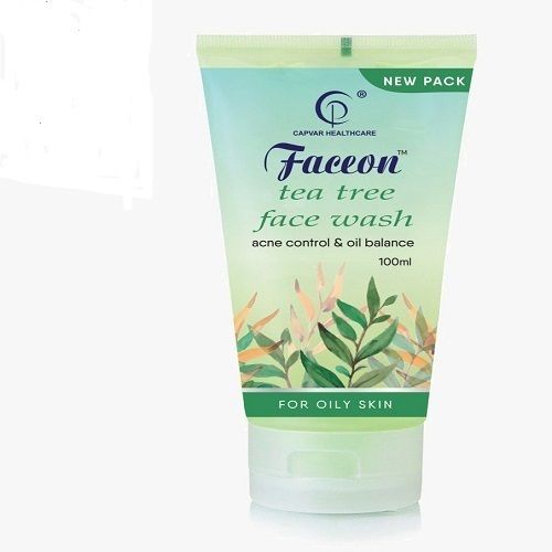 100% Natural Pure And Organic Tea Tree And Neem Herbal Face Wash , Acne Control, And Oil Balance, For Oily Skin